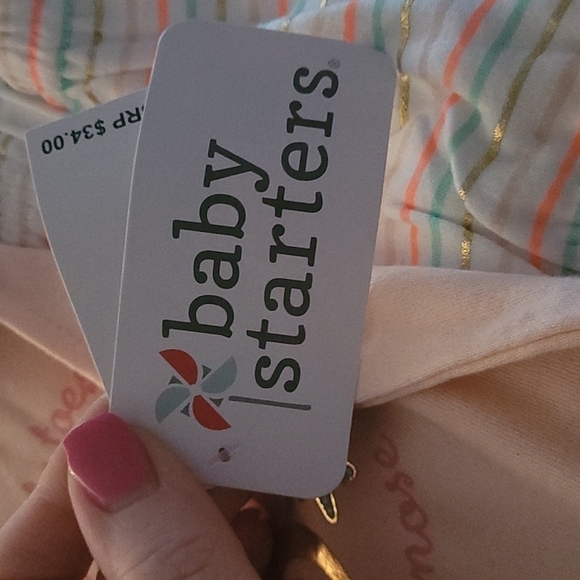 Baby Starters sz 3 months Seahorse 4 piece set new with tags infant WK7 - Picture 3 of 3